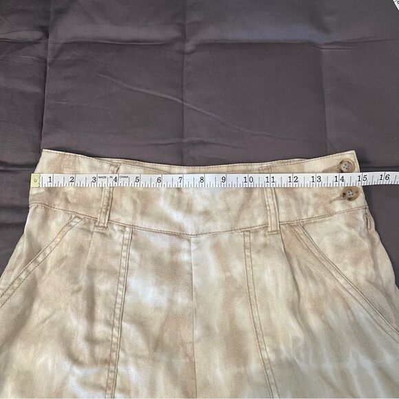 Anthropologie Mitra Relaxed Tie Dye Pants Cream Tan Women's Size 4 - Picture 13 of 14